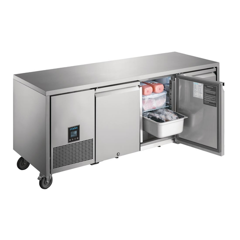 Polar 420L U-Series Premium 3 Door Counter Freezer