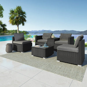 ICE Group Modular Outdoor Wicker Lounge Set